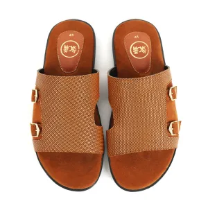 Monkstory T-Rad Double Monk Strap Sandals - Tan