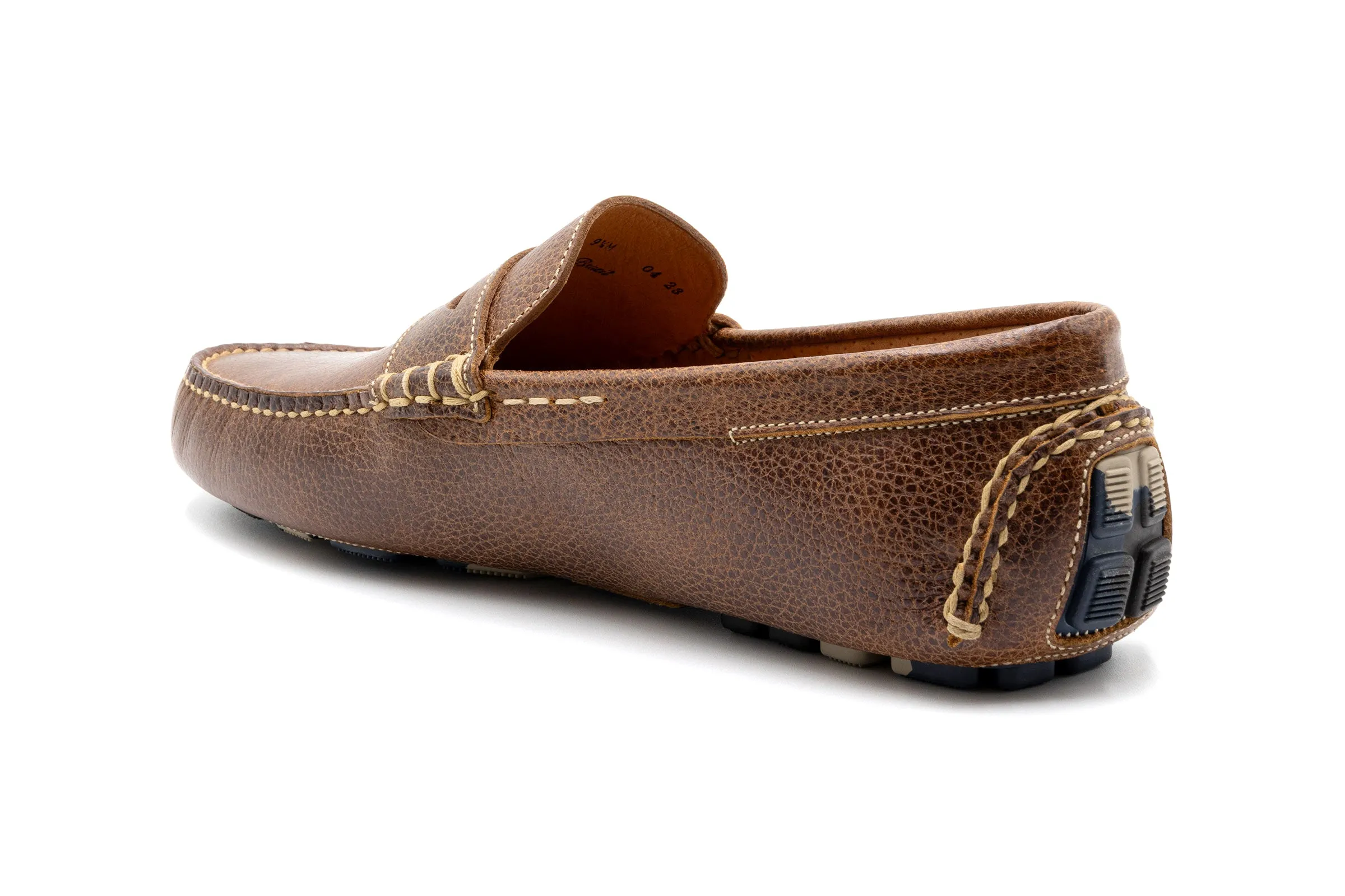 Monte Carlo Water Buffalo Penny Driving Loafers - Oak