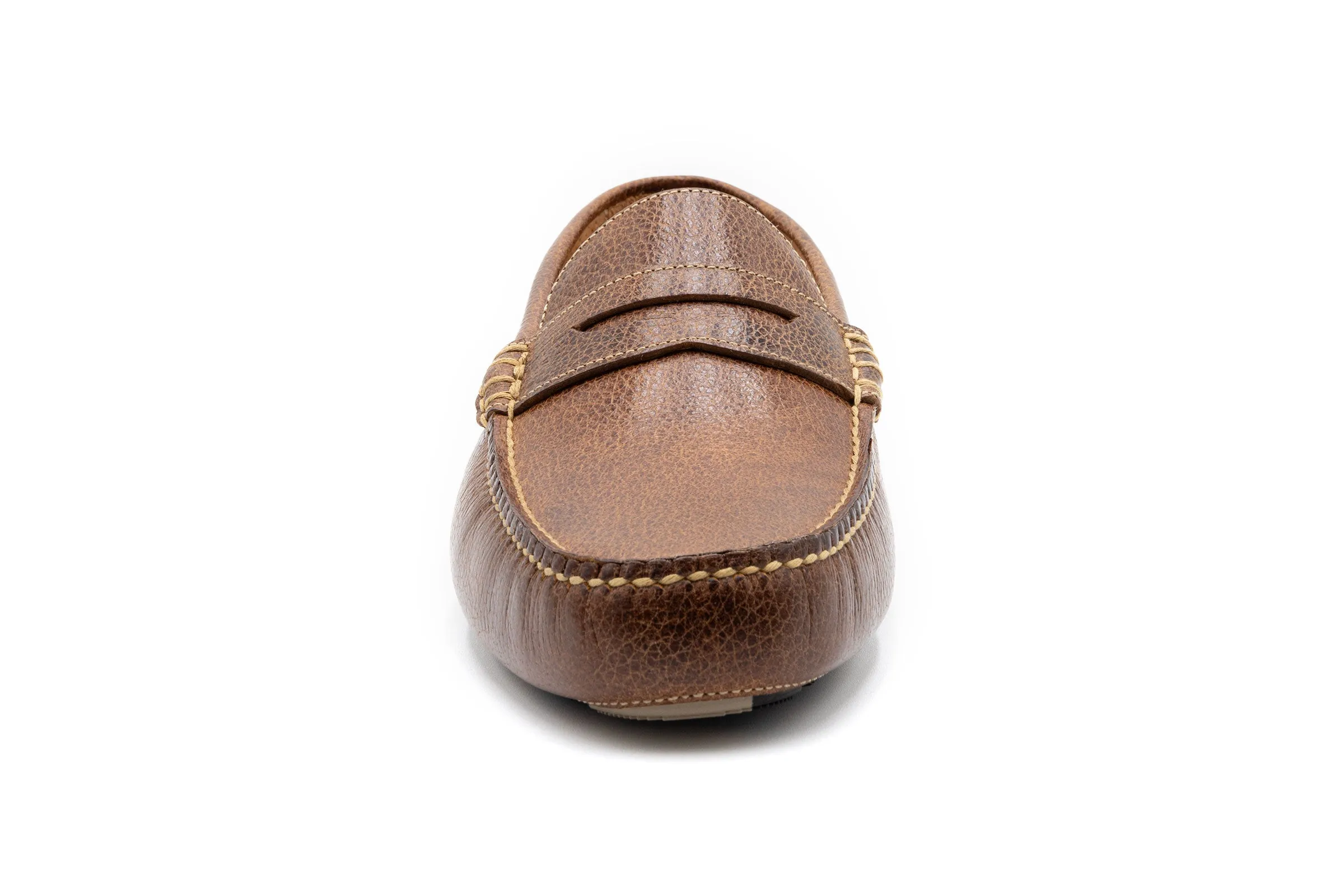 Monte Carlo Water Buffalo Penny Driving Loafers - Oak