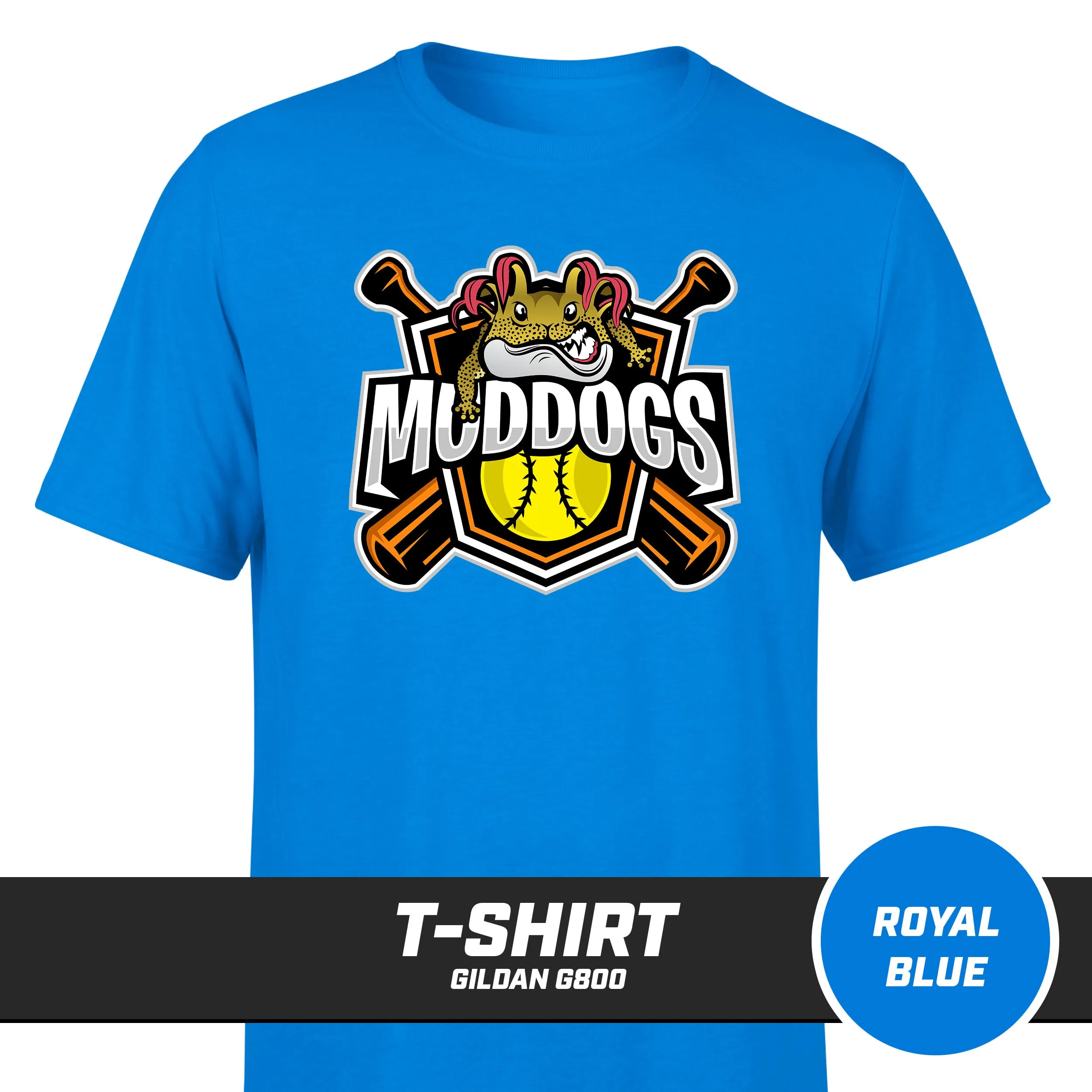 Muddogs Baseball - T-Shirt Gildan G800