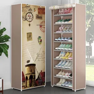 Multi Layers Shoe Rack Nonwoven Fabric Home Shoes Storage Organizer Easy to Install Shoe Cabinet Stand Holders Space Saver