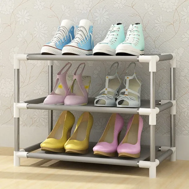 Multi Layers Shoe Rack Nonwoven Fabric Home Shoes Storage Organizer Easy to Install Shoe Cabinet Stand Holders Space Saver