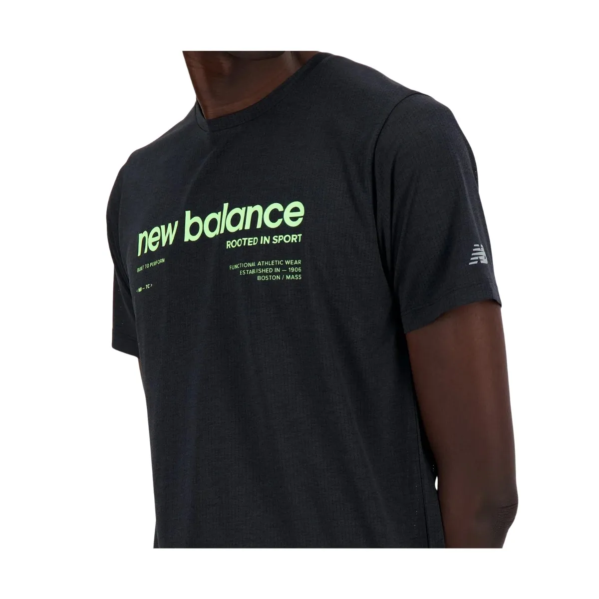 New Balance Athletics Graphic 2 Short Sleeve T-Shirt Black Green