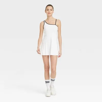 New - Women's Asymmetrical Active Dress - All In Motion White XS