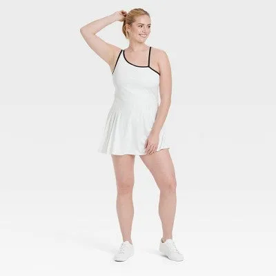 New - Women's Asymmetrical Active Dress - All In Motion White XS