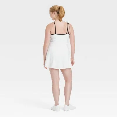 New - Women's Asymmetrical Active Dress - All In Motion White XS