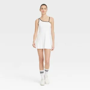 New - Women's Asymmetrical Active Dress - All In Motion White XS