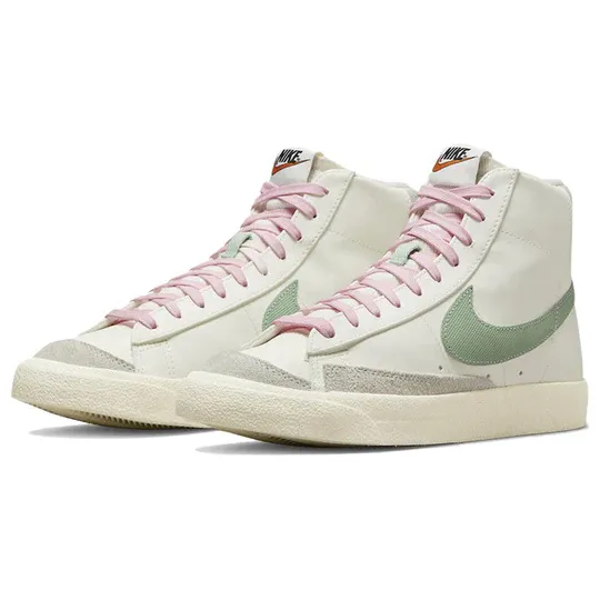 Nike Men's Blazer Mid '77 Vintage Shoes - Cream / Avocado Green / Grey