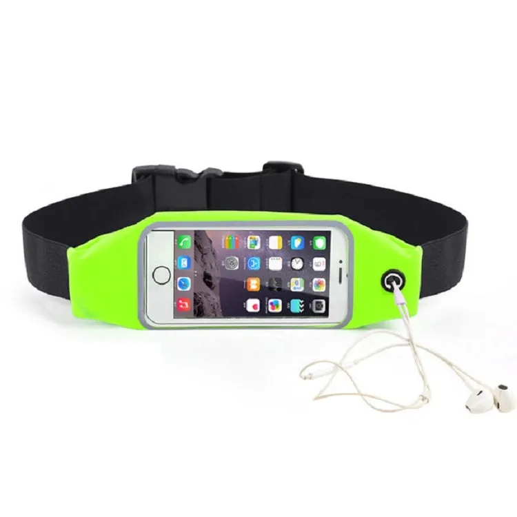 Outdoor Sports Running Waist Bag Touch-screen Waterproof Bag(Green)