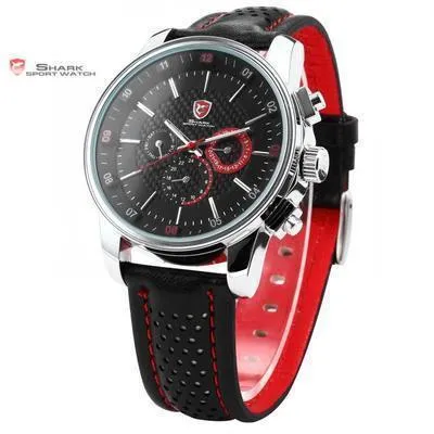 PACIFIC ANGEL Shark Sport Watch Black/Red SW 094