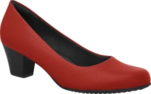 Piccadilly Ref: 110072-439A Red Flight Attendant Crew Shoes For Uniform Business With Med Heel