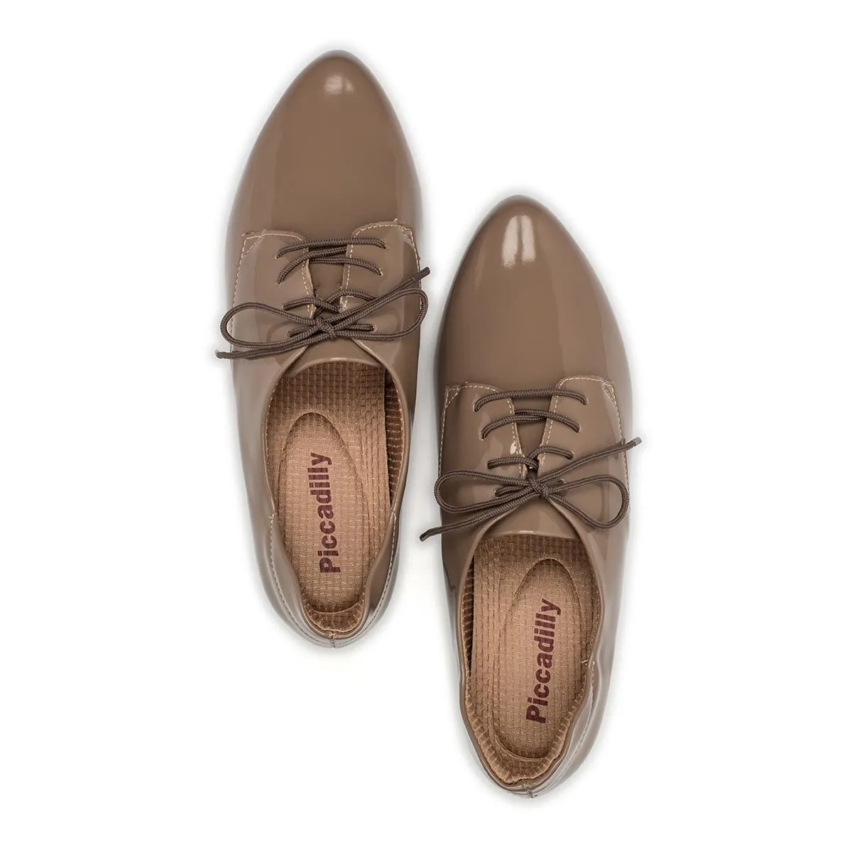 Piccadilly Ref 252012 Women Moccasin Oxford Taupe Painted