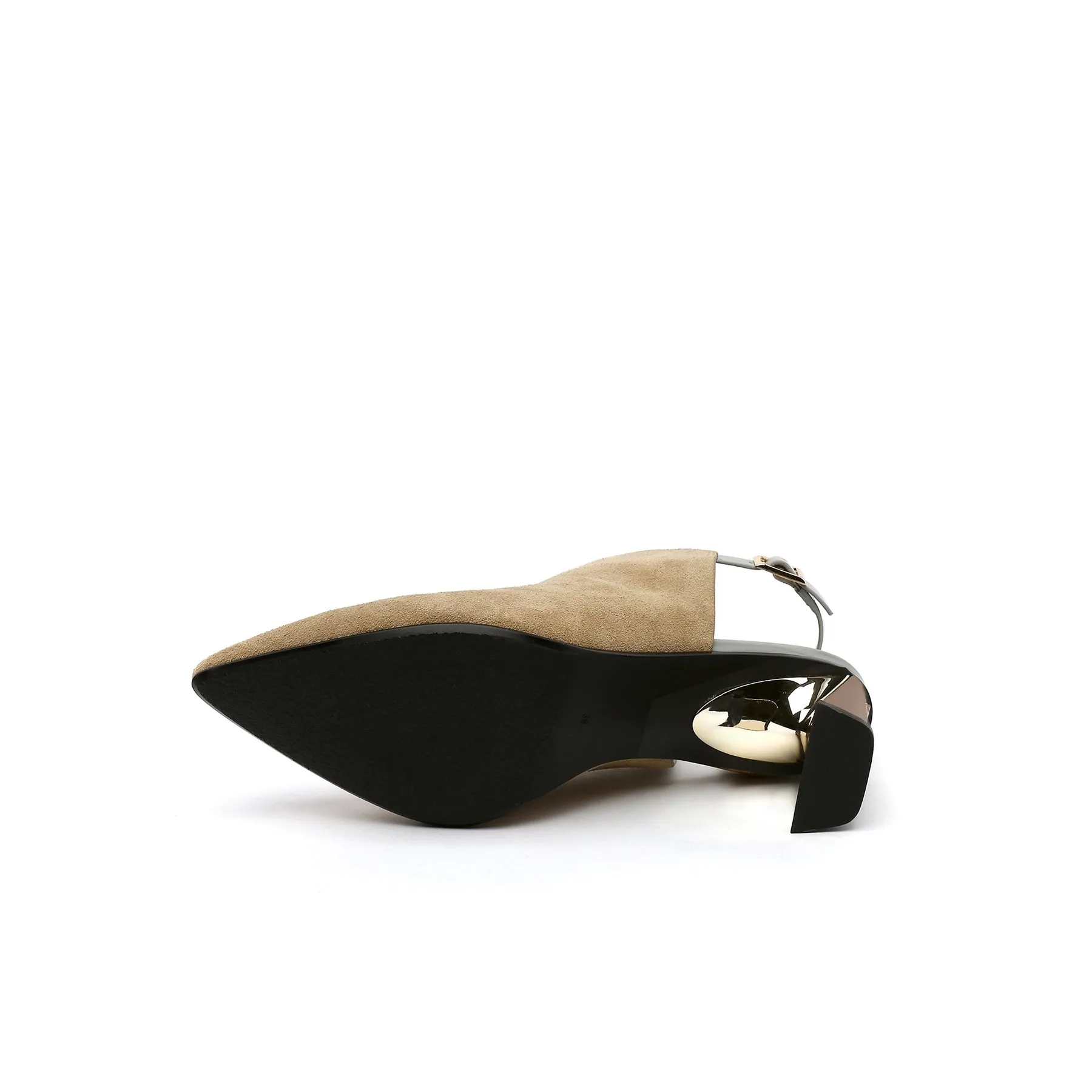 Pointed Toe Slingback Mules