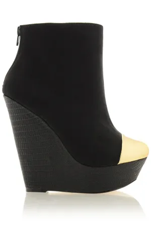 POLYANNE Black Sky High Wedges