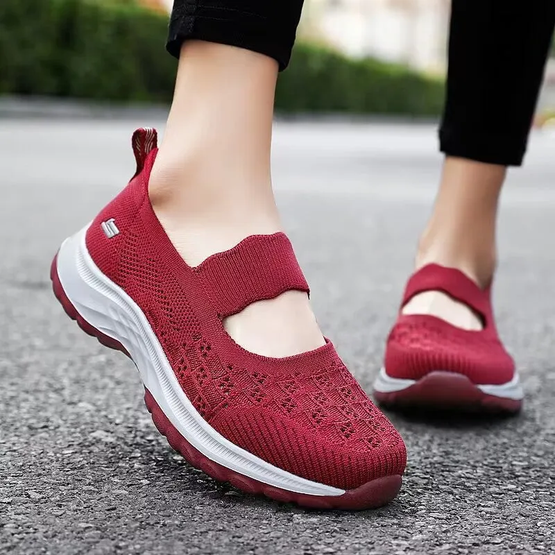 Pretty Cloth Breathable One Pedal Mesh Canvas Shoes