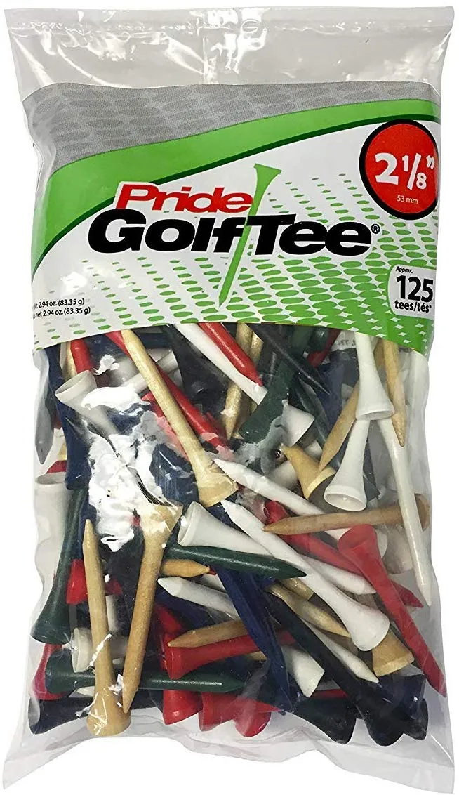 Pride Sports Wood Golf Tees - 2 1/8"