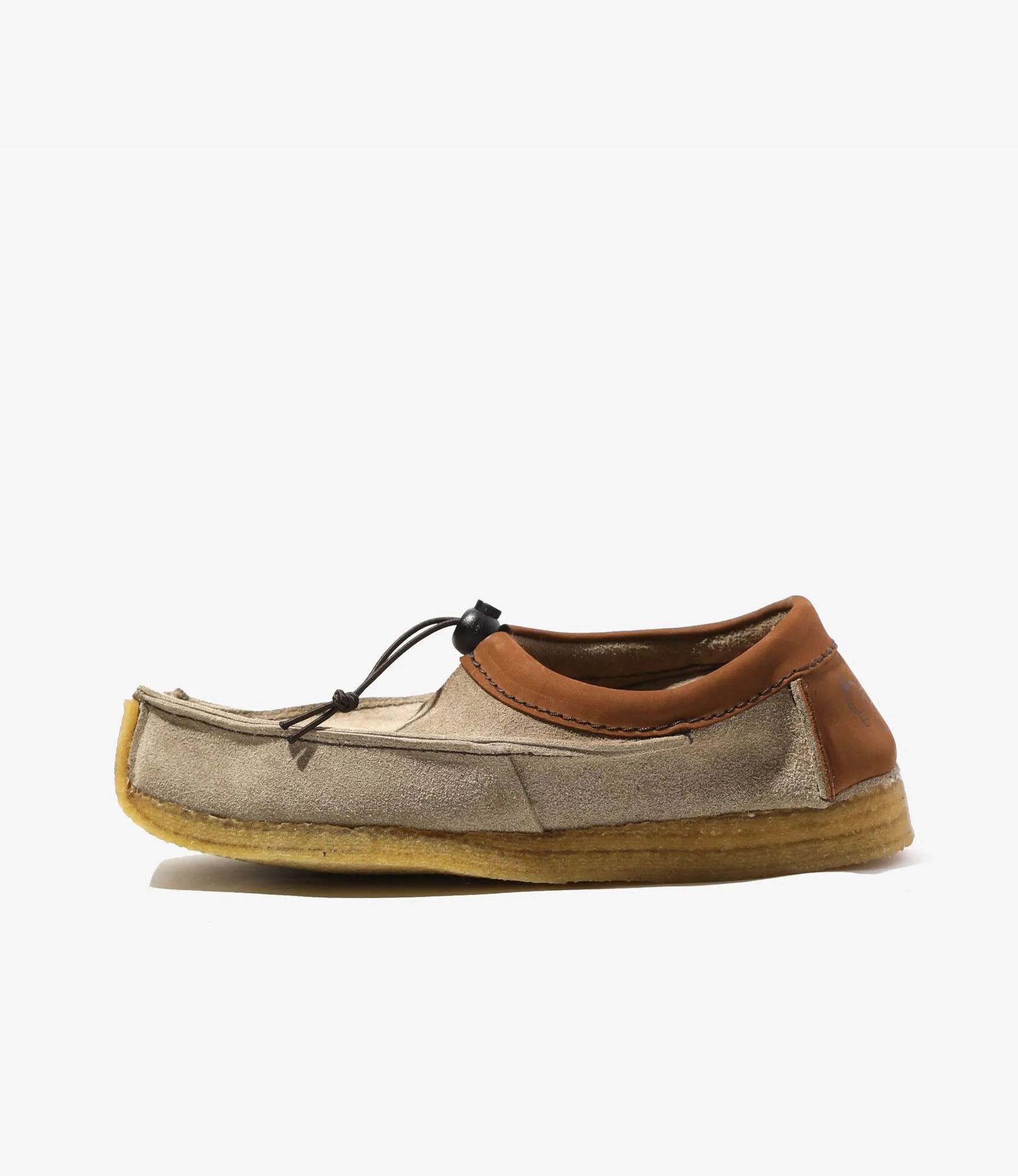 QR Low Moccasin – Sand Suede