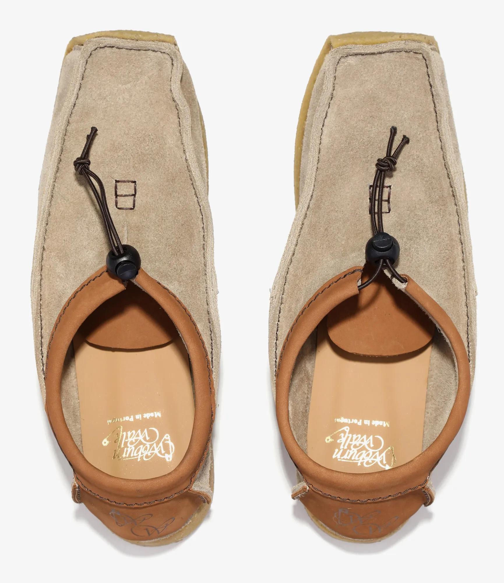 QR Low Moccasin – Sand Suede