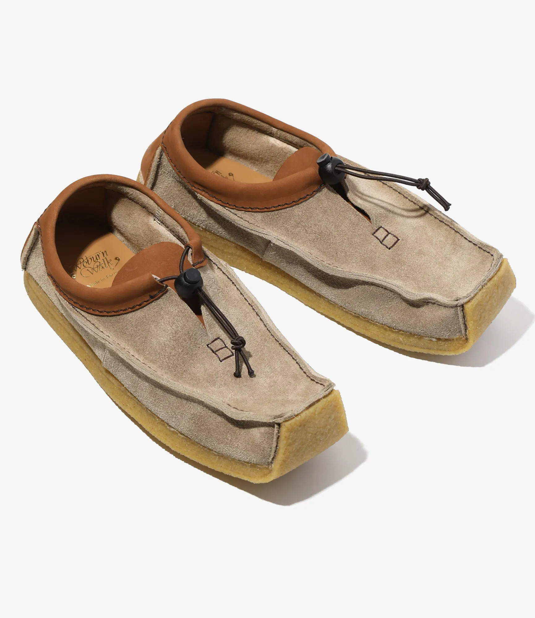 QR Low Moccasin – Sand Suede