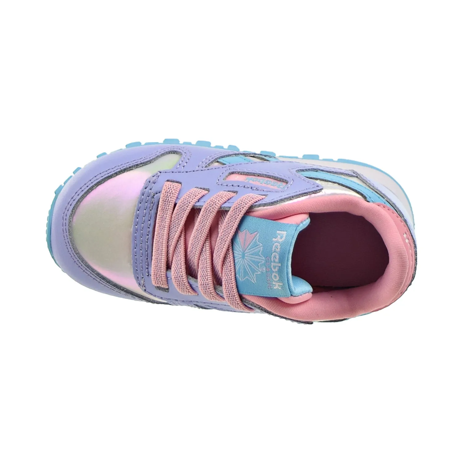 Reebok Classic Leather Toddler's Shoes Lilac Glow-Digital Blue-Pink Glow