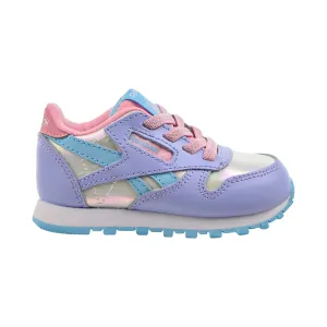 Reebok Classic Leather Toddler's Shoes Lilac Glow-Digital Blue-Pink Glow