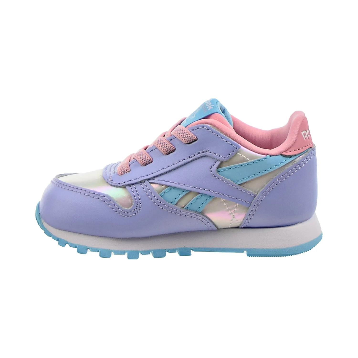 Reebok Classic Leather Toddler's Shoes Lilac Glow-Digital Blue-Pink Glow