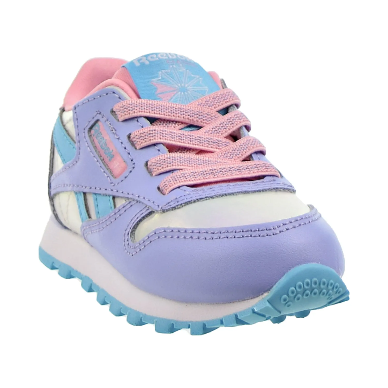 Reebok Classic Leather Toddler's Shoes Lilac Glow-Digital Blue-Pink Glow