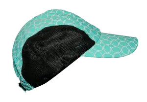 Reflective Hat - Teal Ovals - Running Cap