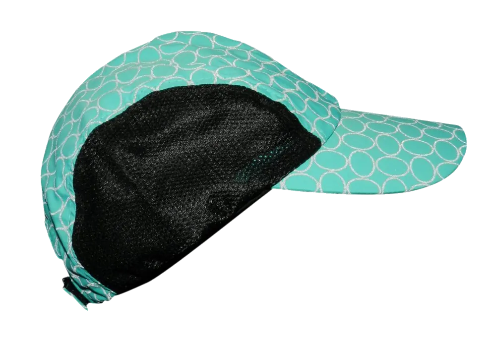 Reflective Hat - Teal Ovals - Running Cap