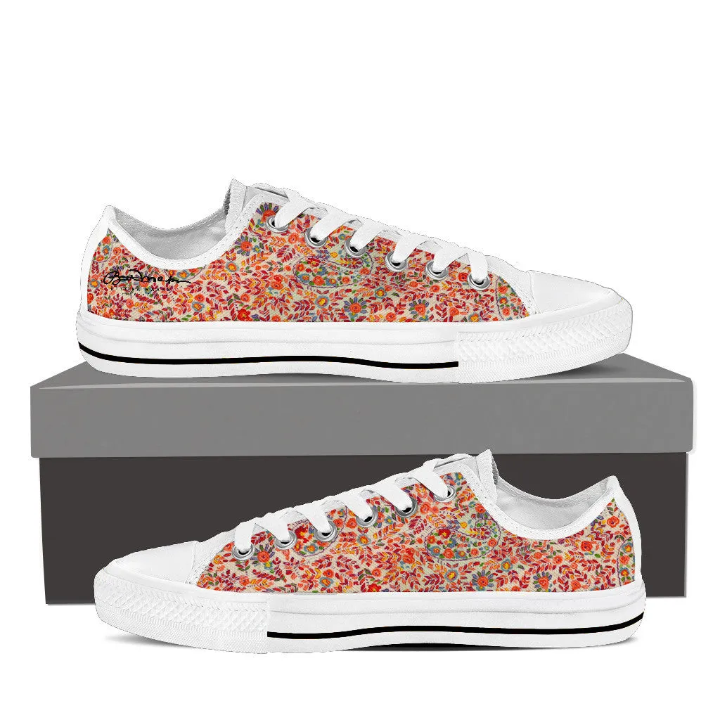 Retro Paisley Low Top Sneakers