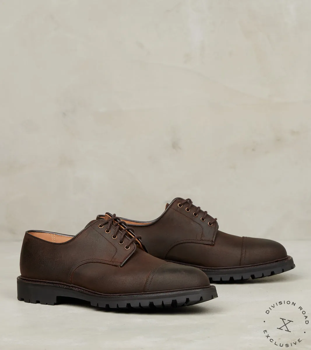 Sandhurst - 325 - Vibram Carrarmato - Dark Brown Roughout Suede