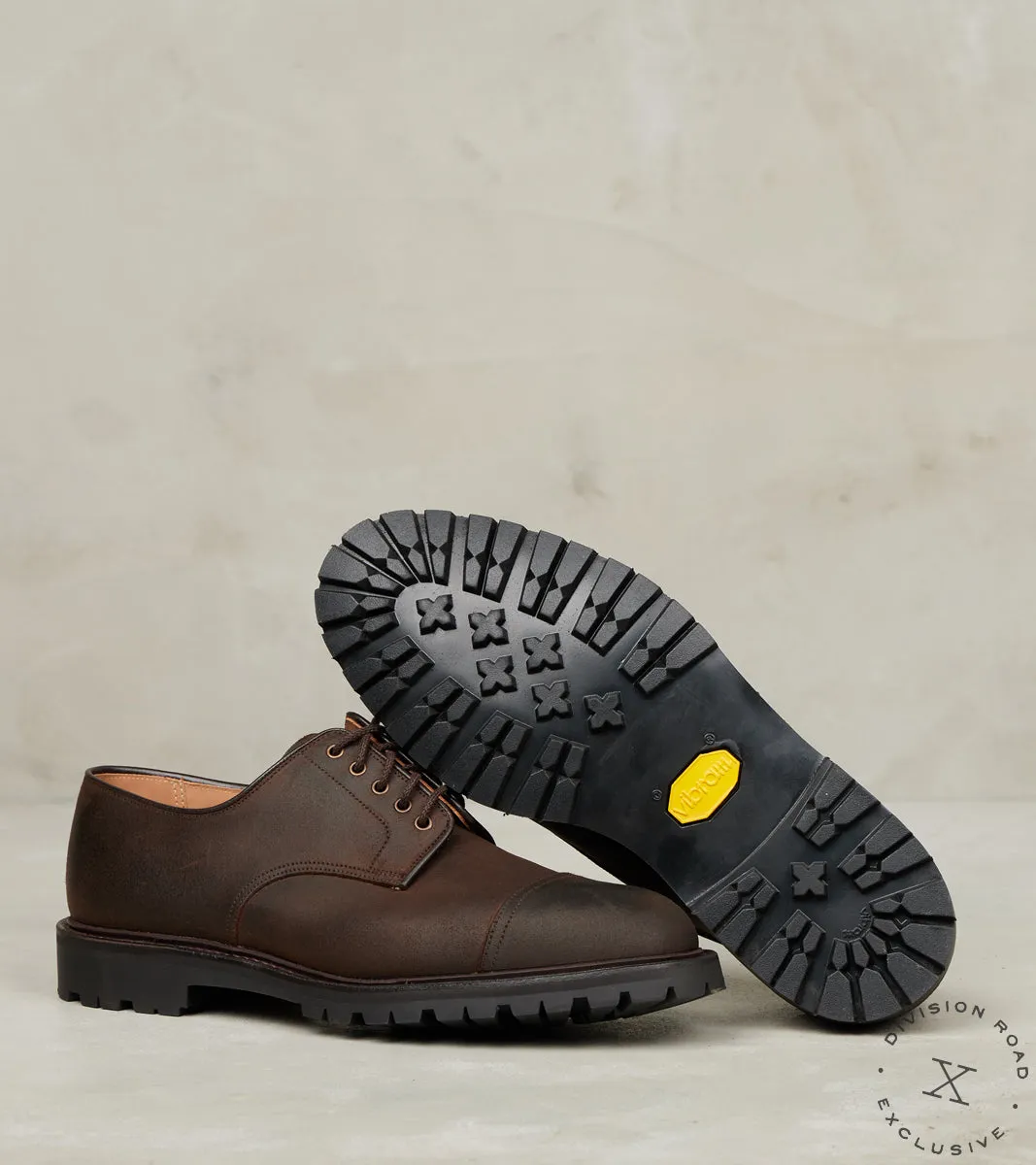 Sandhurst - 325 - Vibram Carrarmato - Dark Brown Roughout Suede