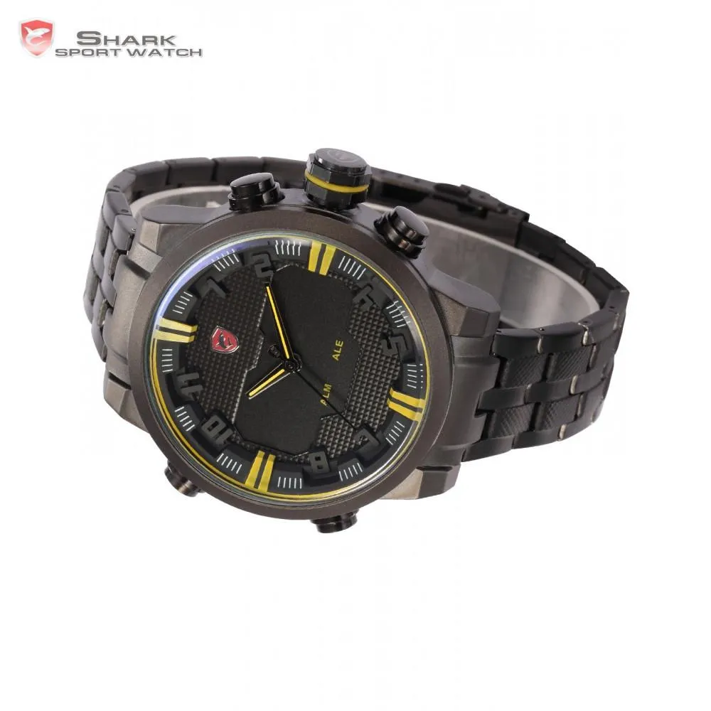 SAWBACK ANGEL Shark B Sport Watch Black/Yellow SW 198