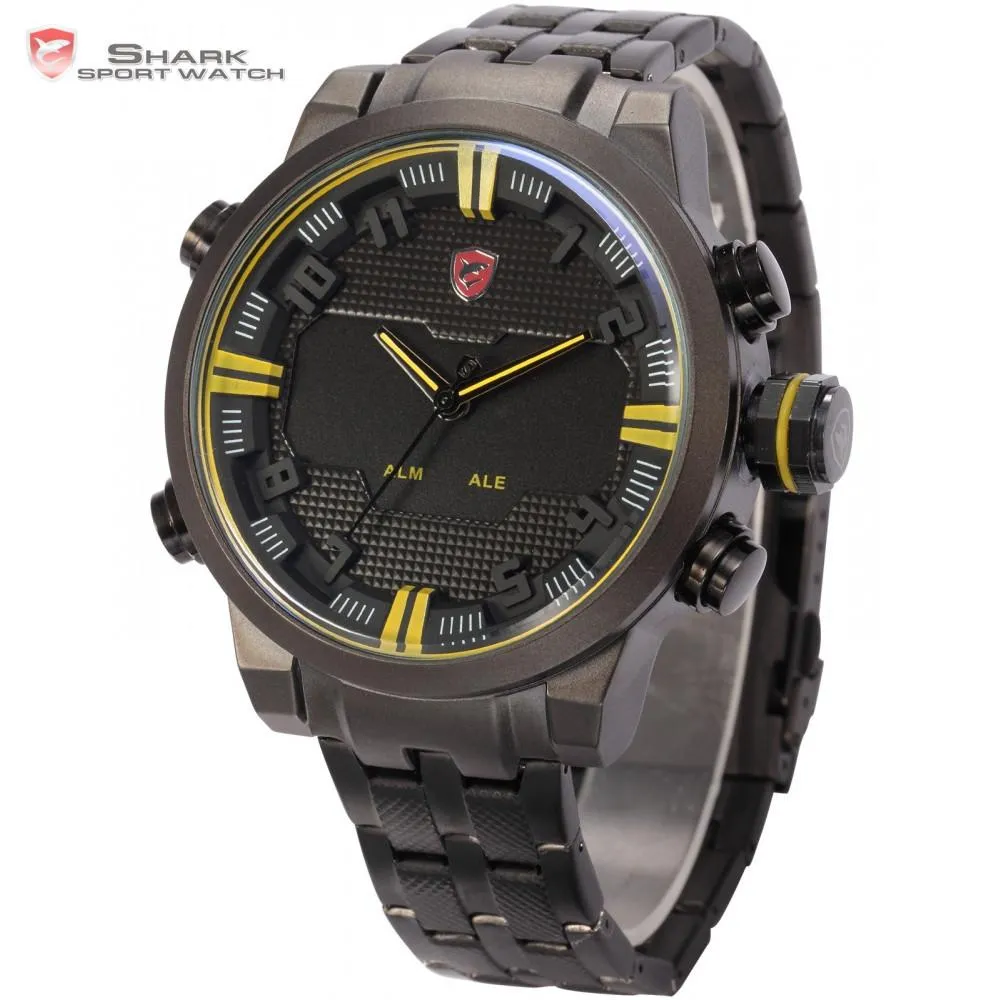 SAWBACK ANGEL Shark B Sport Watch Black/Yellow SW 198