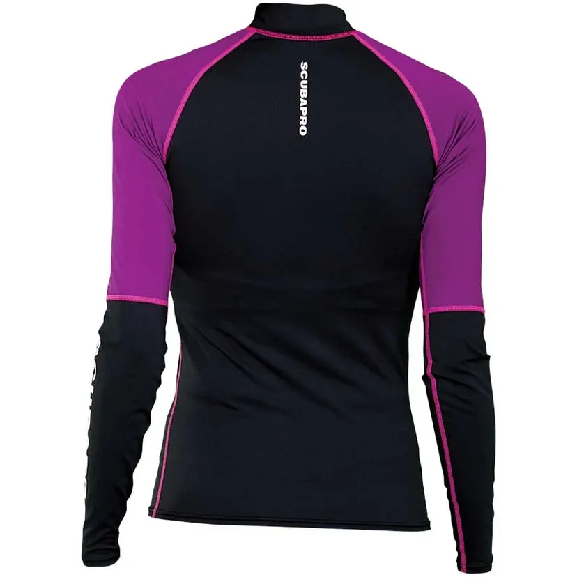 ScubaPro Jewel Rash Guard Womens, Long Sleeve (UPF50) -Pink/Purple