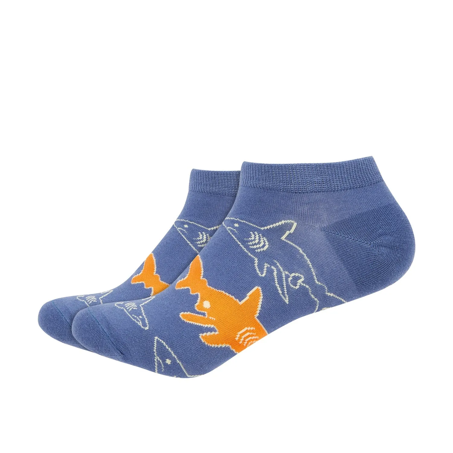 Shark Printed Ankle Socks