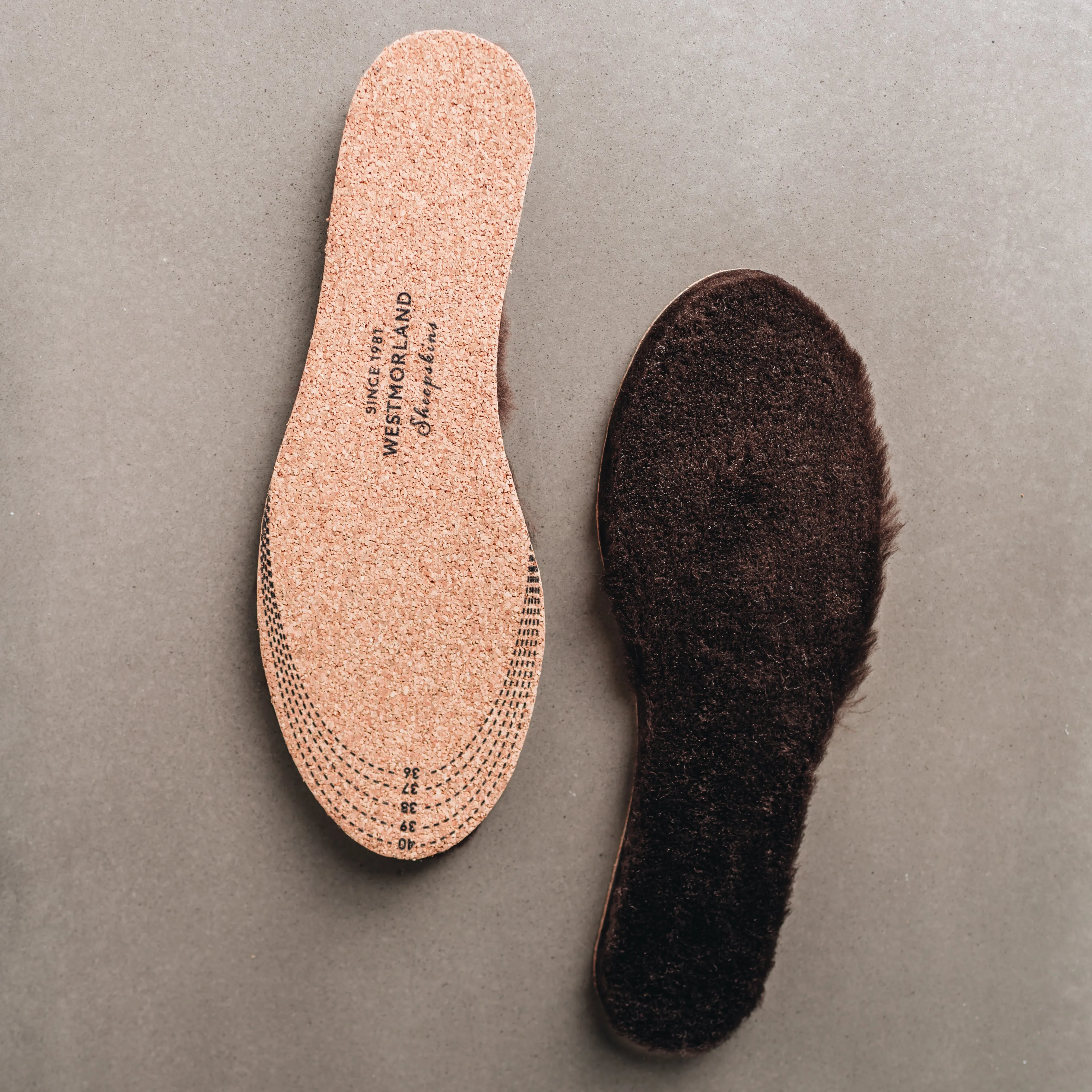 Sheepskin Insoles Cuttable Cork