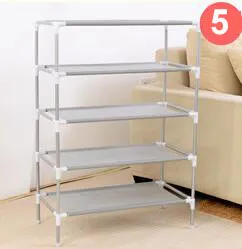 Shoe Cabinet Non-woven Shoes Racks Storage Large Capacity Home Furniture DIY Simple 5 layers Free Shipping