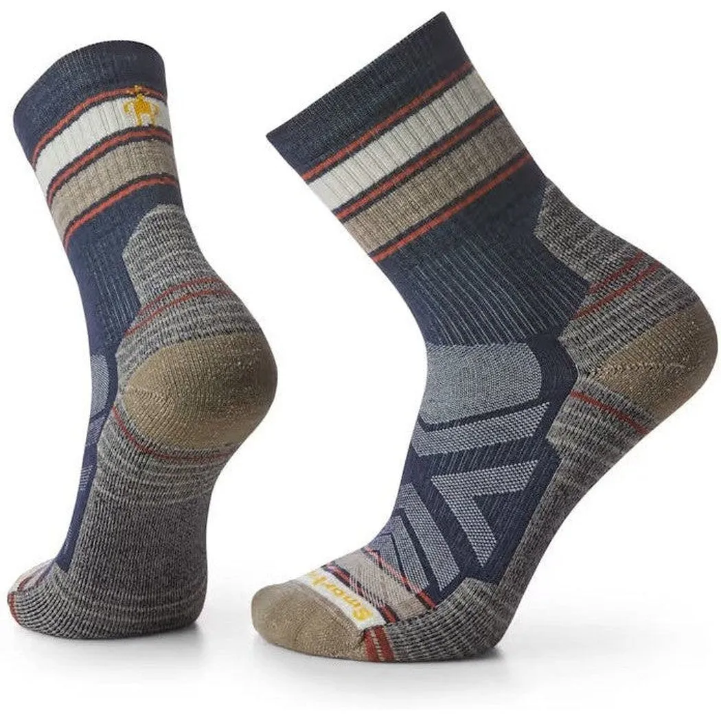 Smartwool Hike Light Cushion Striped Mid Crew Socks