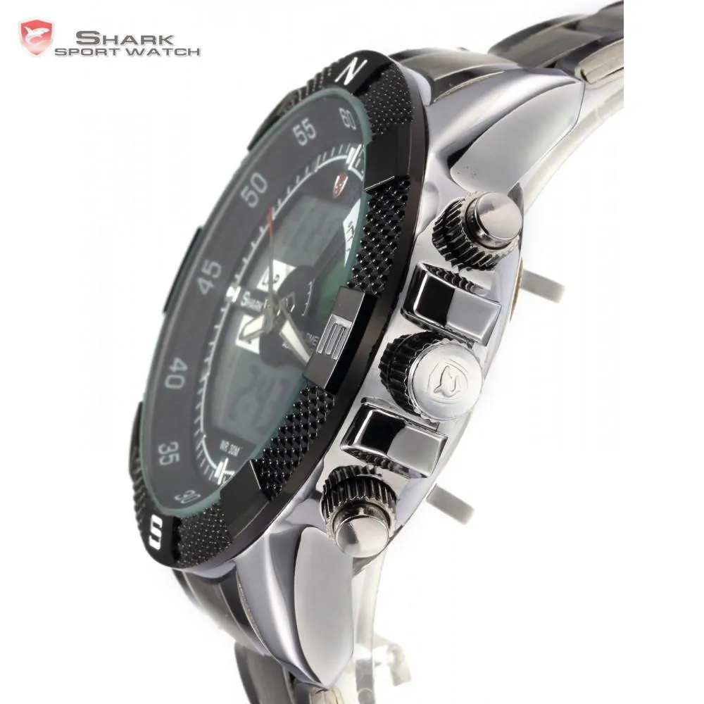 STEEL PORBEAGLE Shark Sport Watch Black SW 047