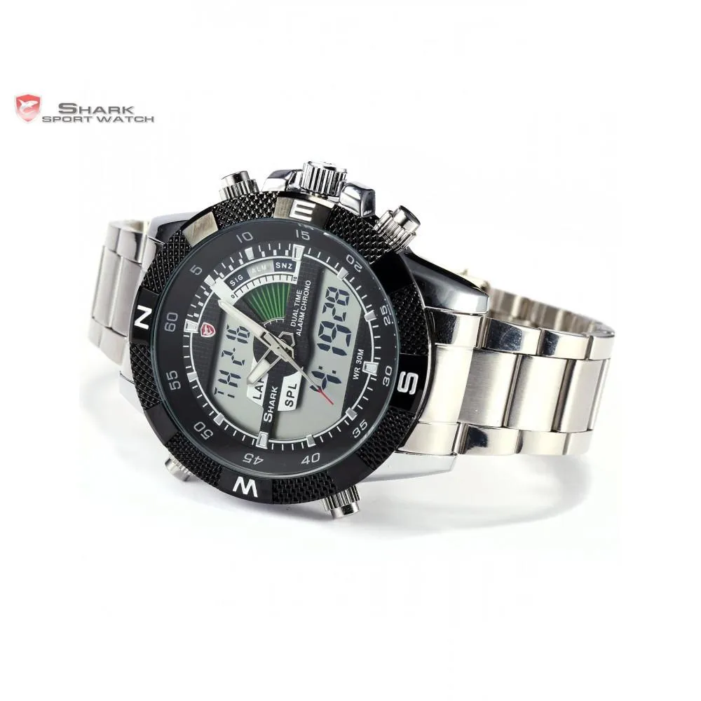 STEEL PORBEAGLE Shark Sport Watch Black SW 047