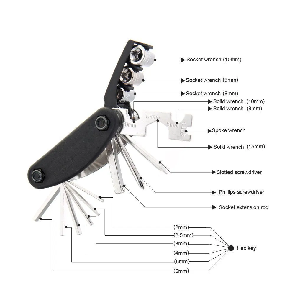 Strauss Bicycle Solar Tail Light and Bicyle Repair Toolkit