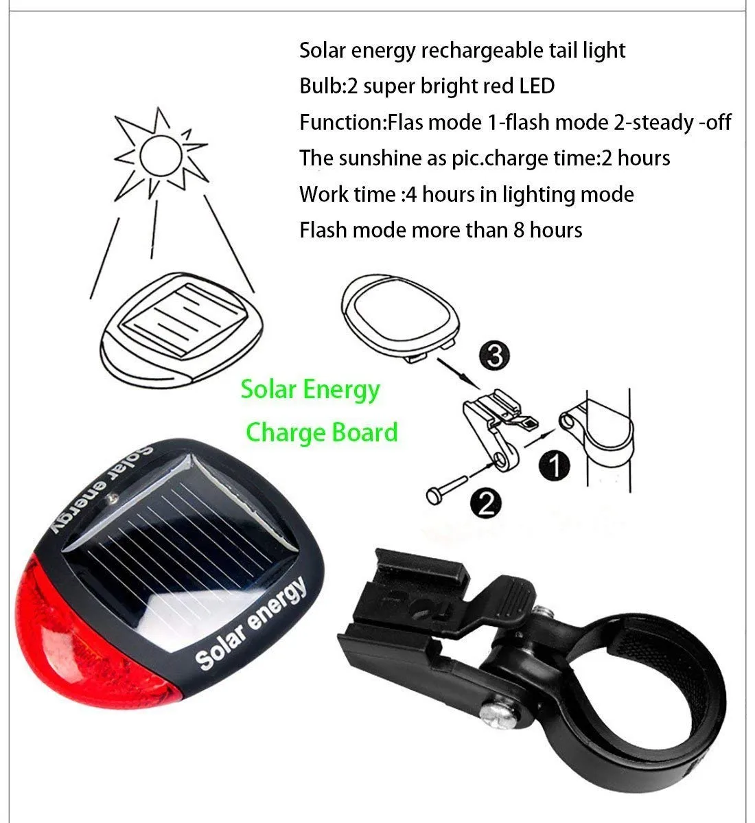 Strauss Bicycle Solar Tail Light and Bicyle Repair Toolkit