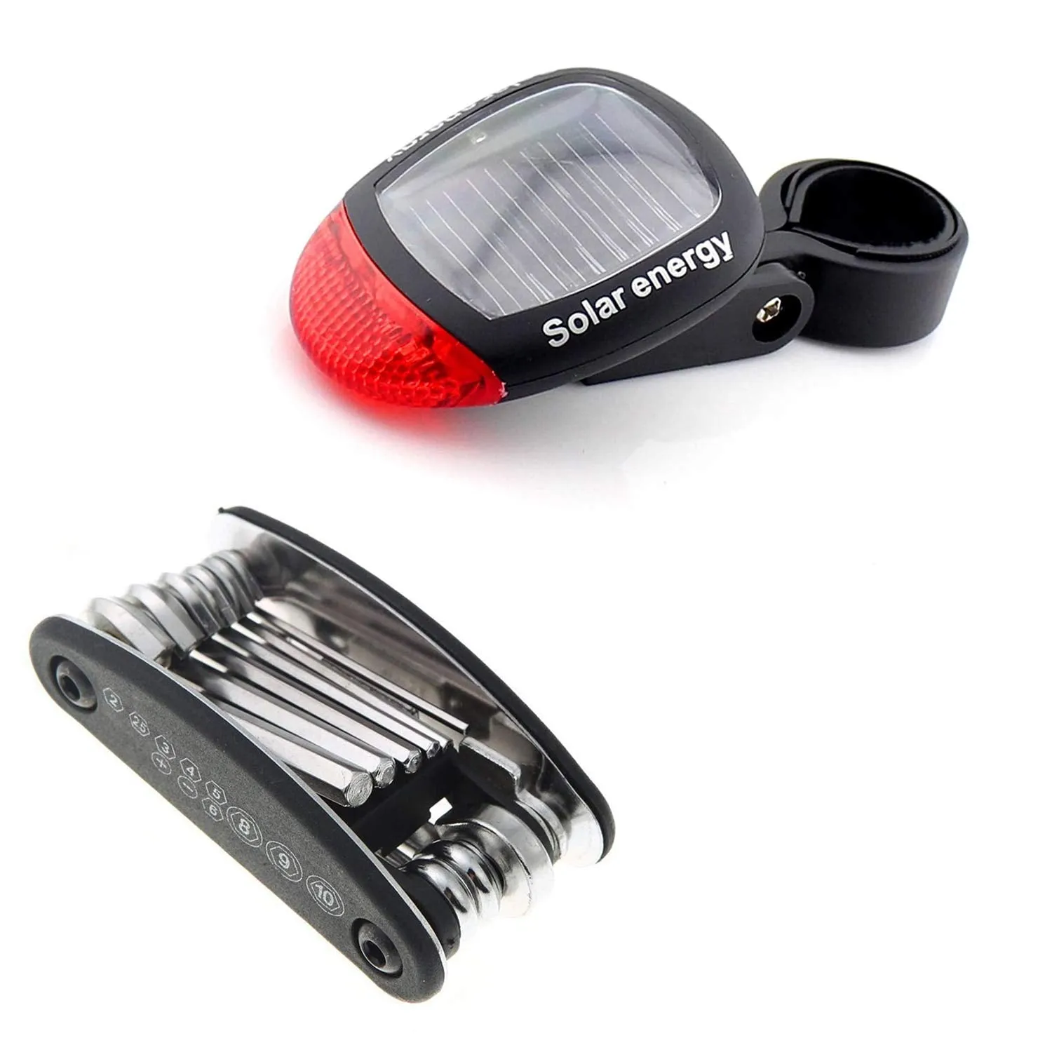 Strauss Bicycle Solar Tail Light and Bicyle Repair Toolkit