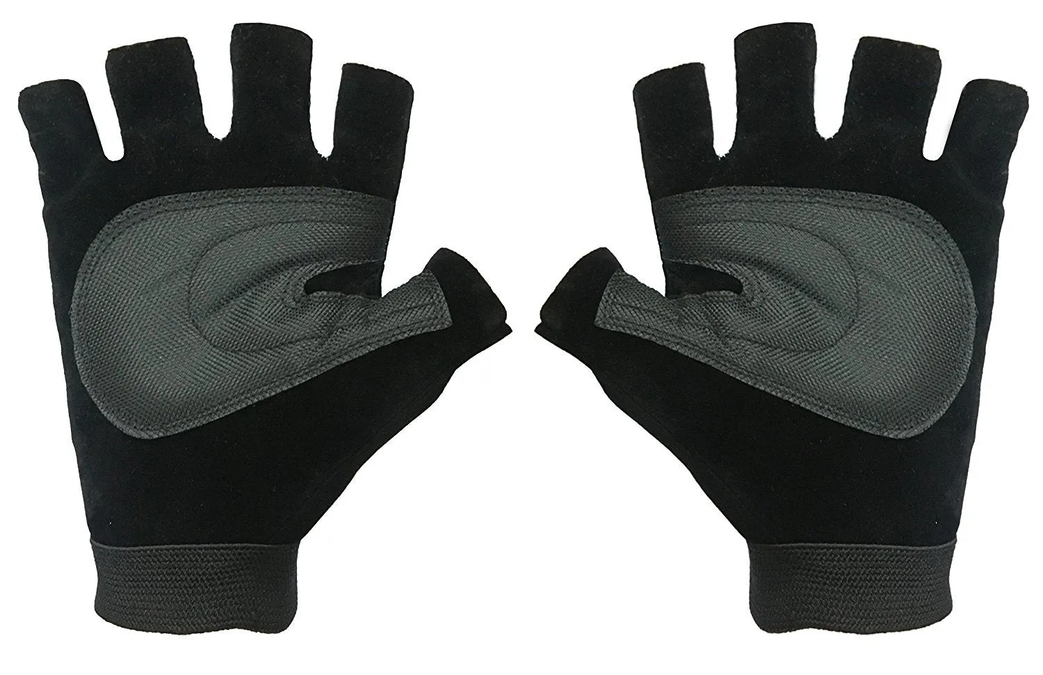 Strauss Comfort Velvet StretchBack Cut Finger Gloves (Small_Black)