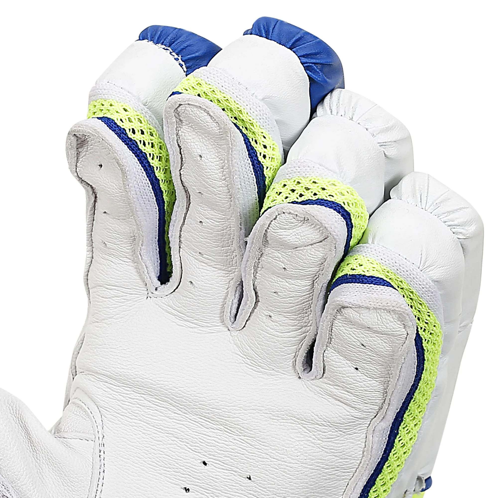 STRAUSS Cricket Batting Gloves | Edition: Super | Size: Mens | for Left-Hand Batsman | Premium Protection | Egronomic Design | Leather Ball Cricket Batting Gloves