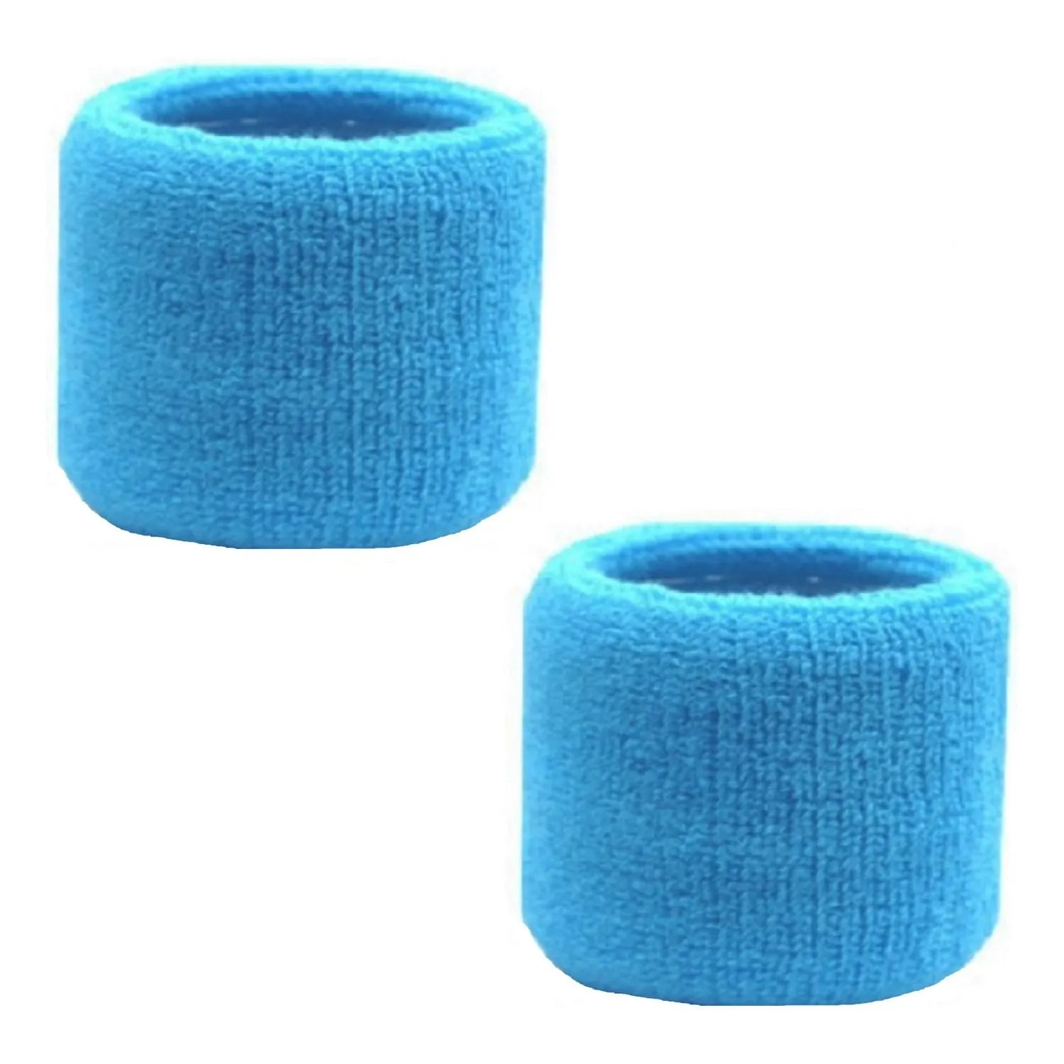 Teal Wrist Sweatbands - 2 Pack