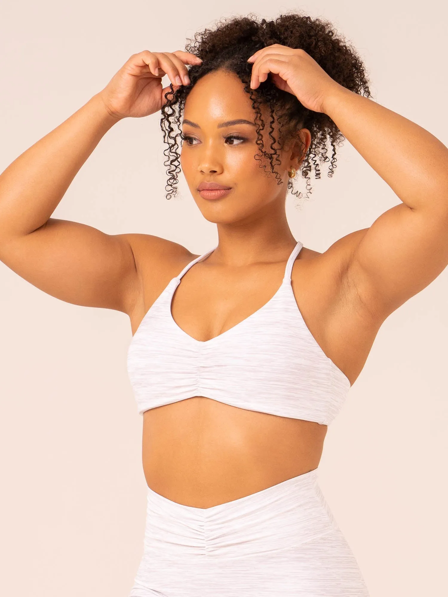 Tempo Sports Bra - Snow Grey Marl