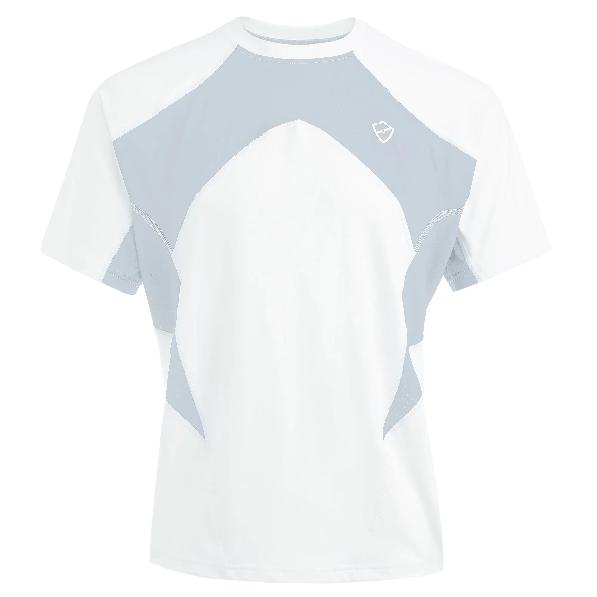 Terence Technical Tee - White/Silver