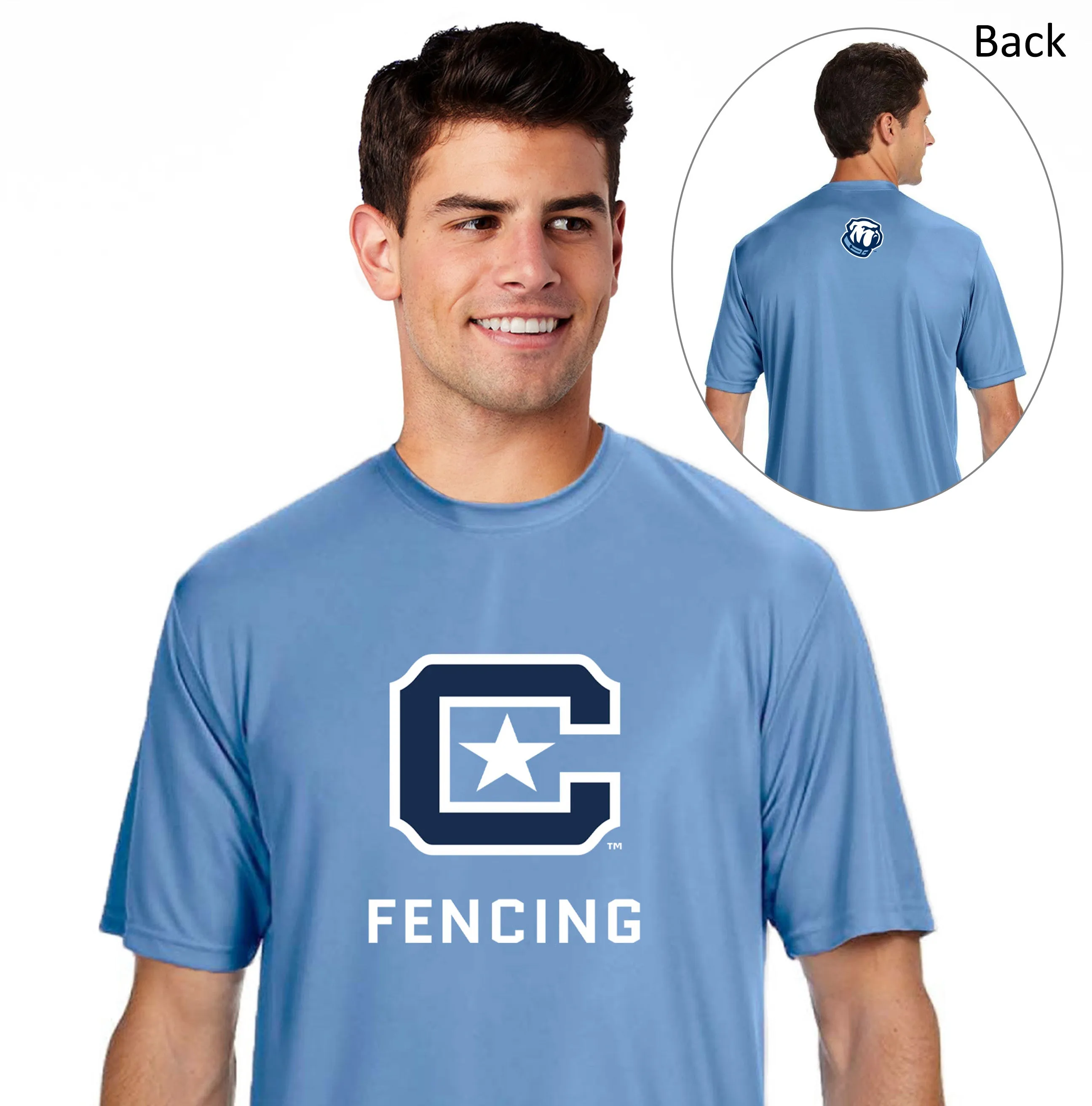 The Citadel, Club Sports - Fencing,  A4 Men's Cooling Performance T-Shirt